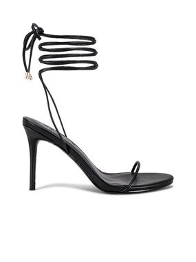 FEMME LA 3.0 Barely There Lace Up
Heel in Noir Black Lace-Up Stiletto Sandals